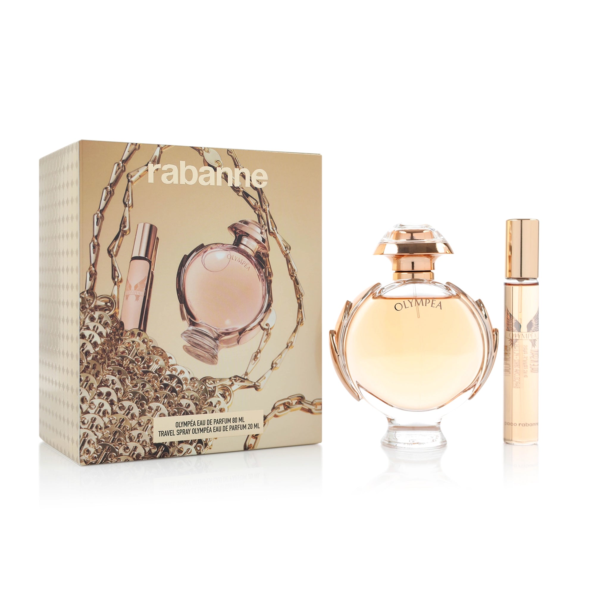 Rabanne Olympéa Eau De Parfum 80ml & Travel Spray 20ml Gift Set