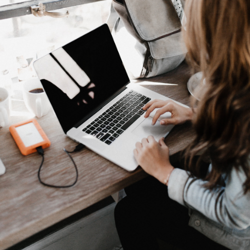 Girl at laptop