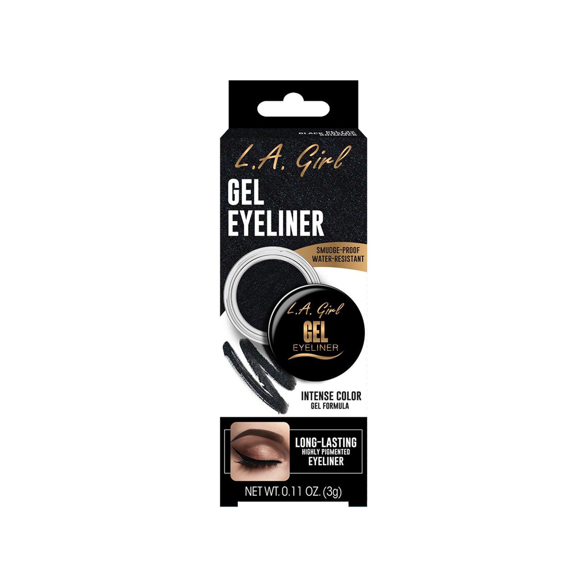 LA Girl Gel Liner - Black Cosmic Shimmer
