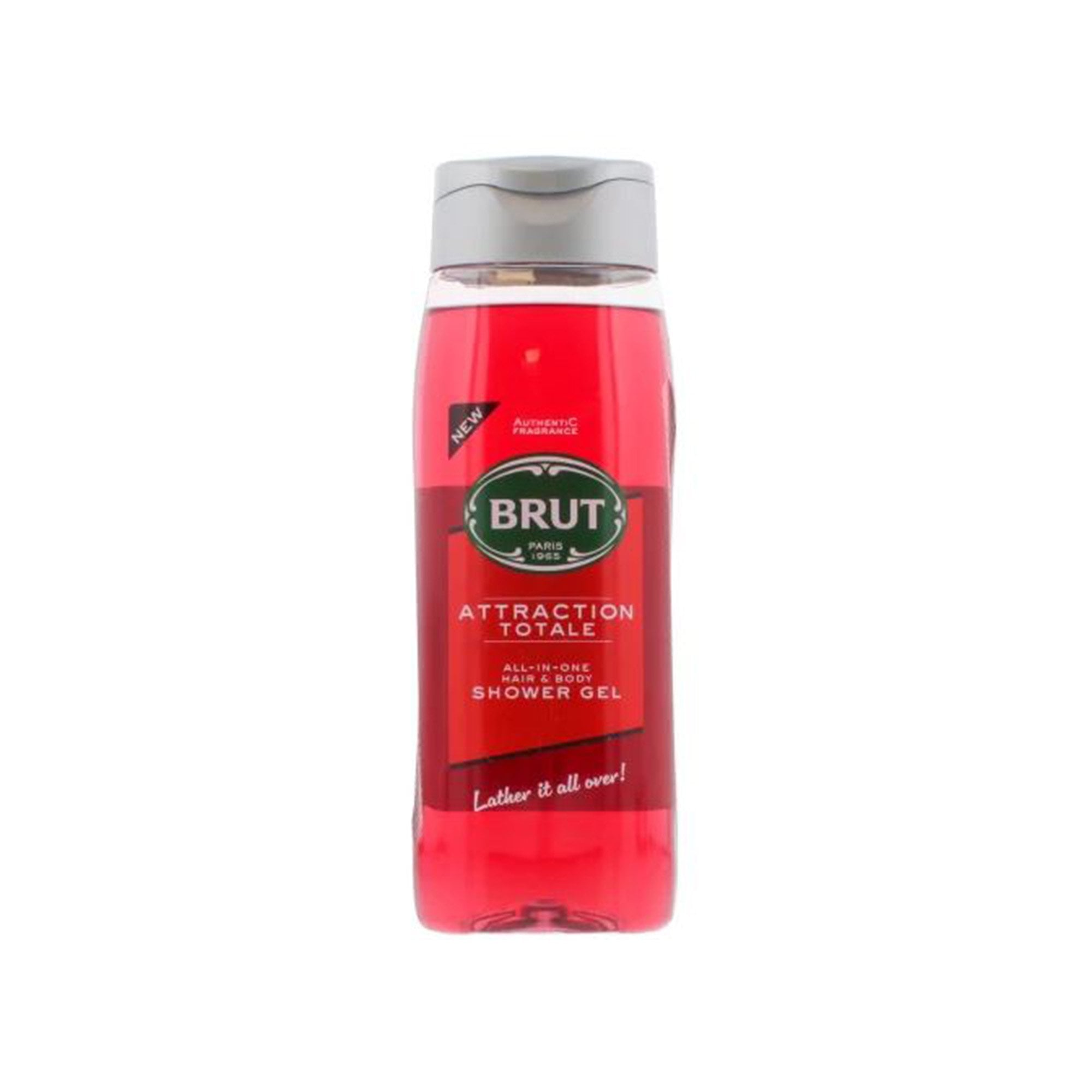 Brut Attraction Totale Hair and Body Shower Gel 500ml Bottle