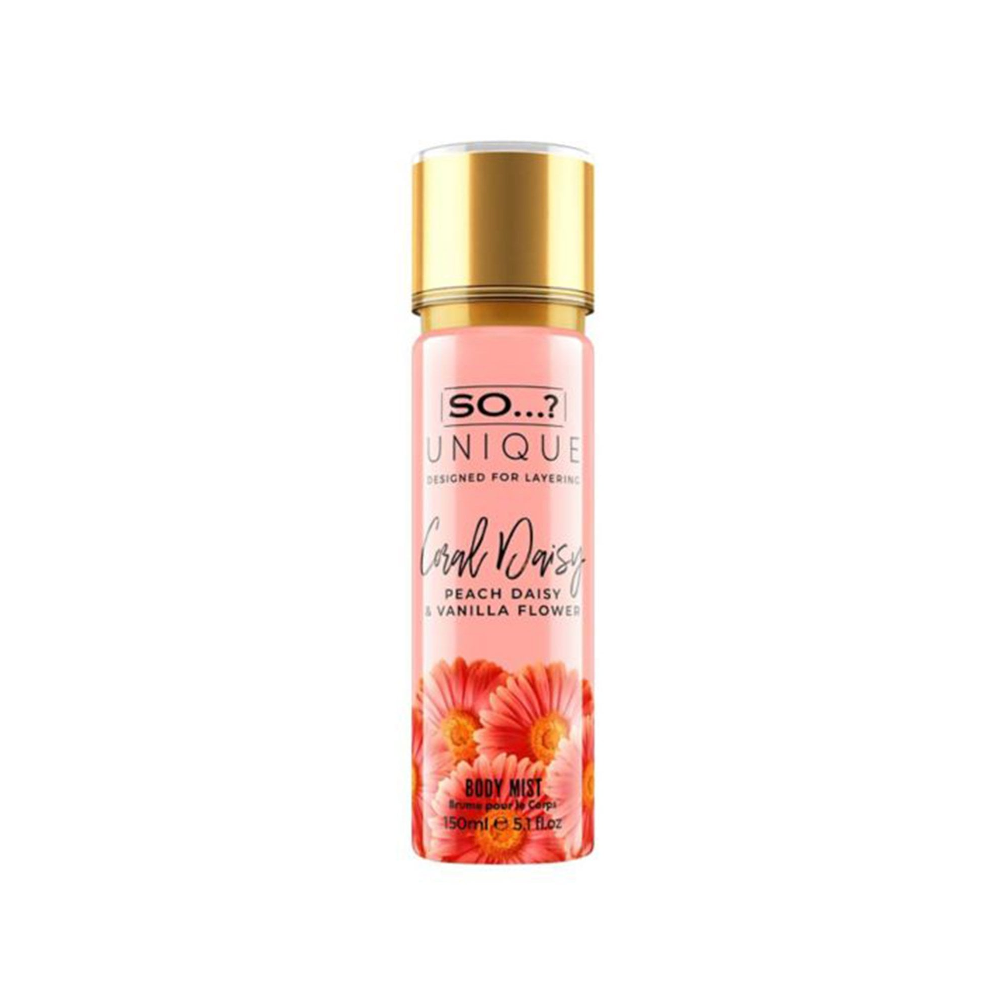 So...? Unique Coral Daisy Body Mist 150ml Spray