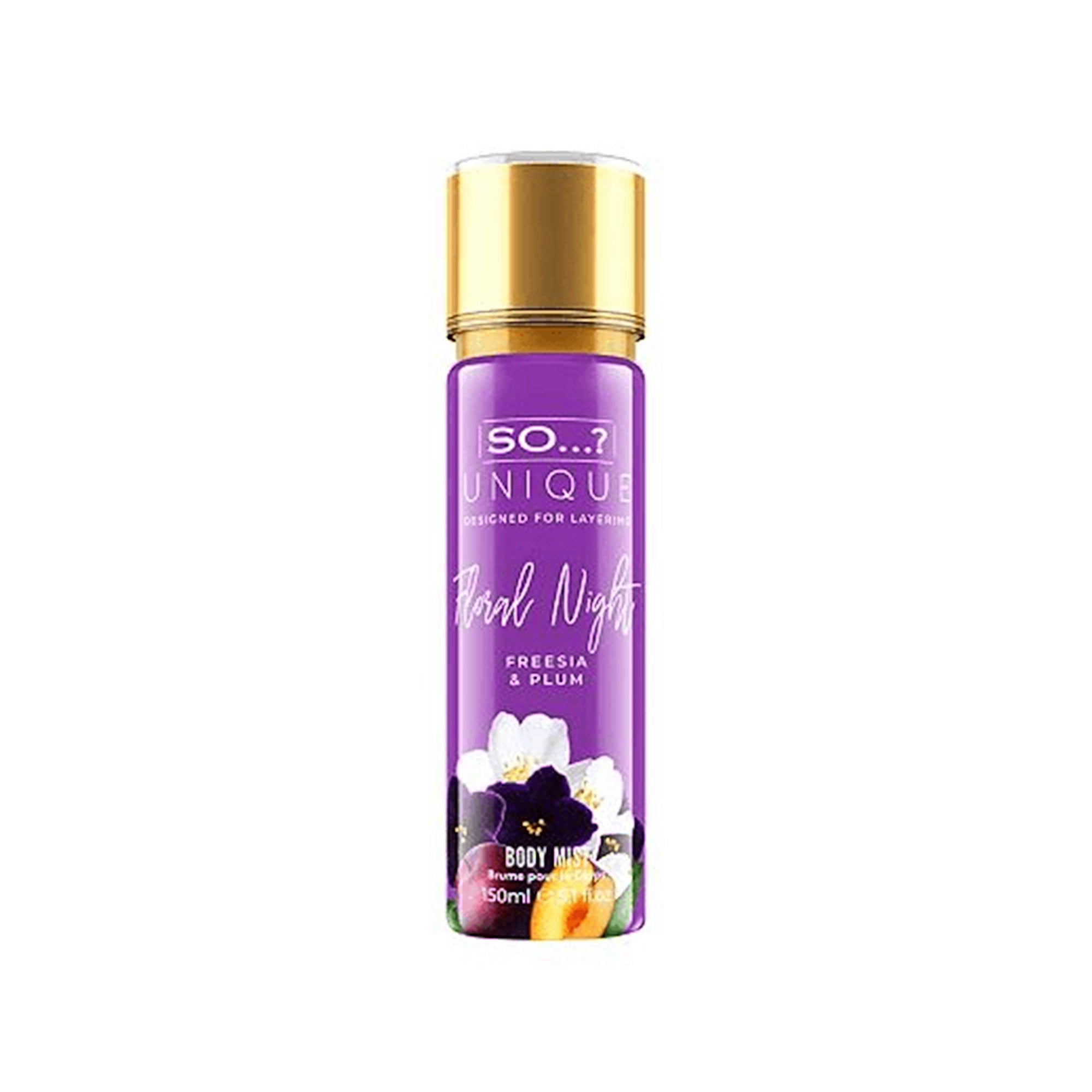 So...? Unique Floral Night Body Mist 150ml Spray