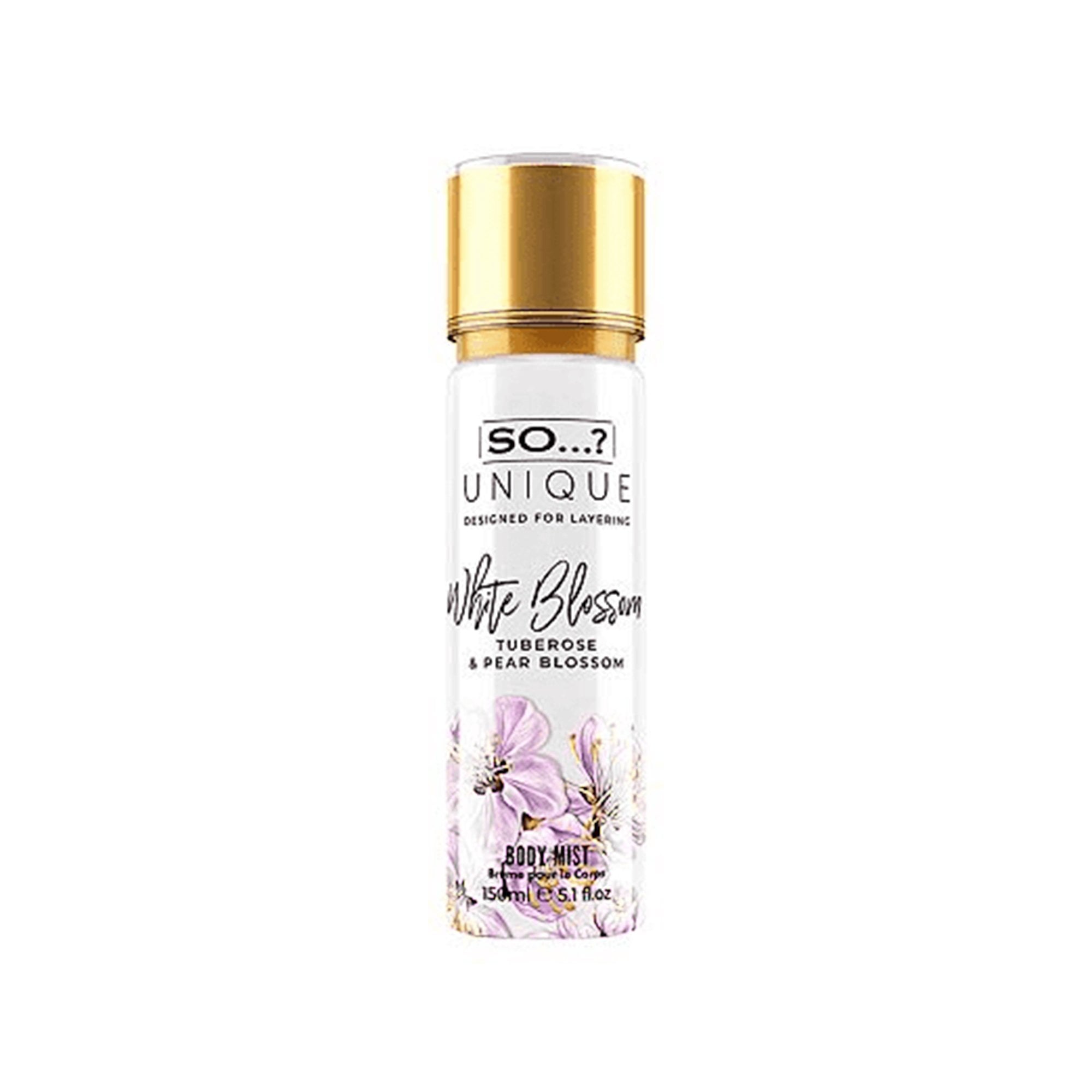 So...? Unique White Blossom Body Mist 150ml Spray