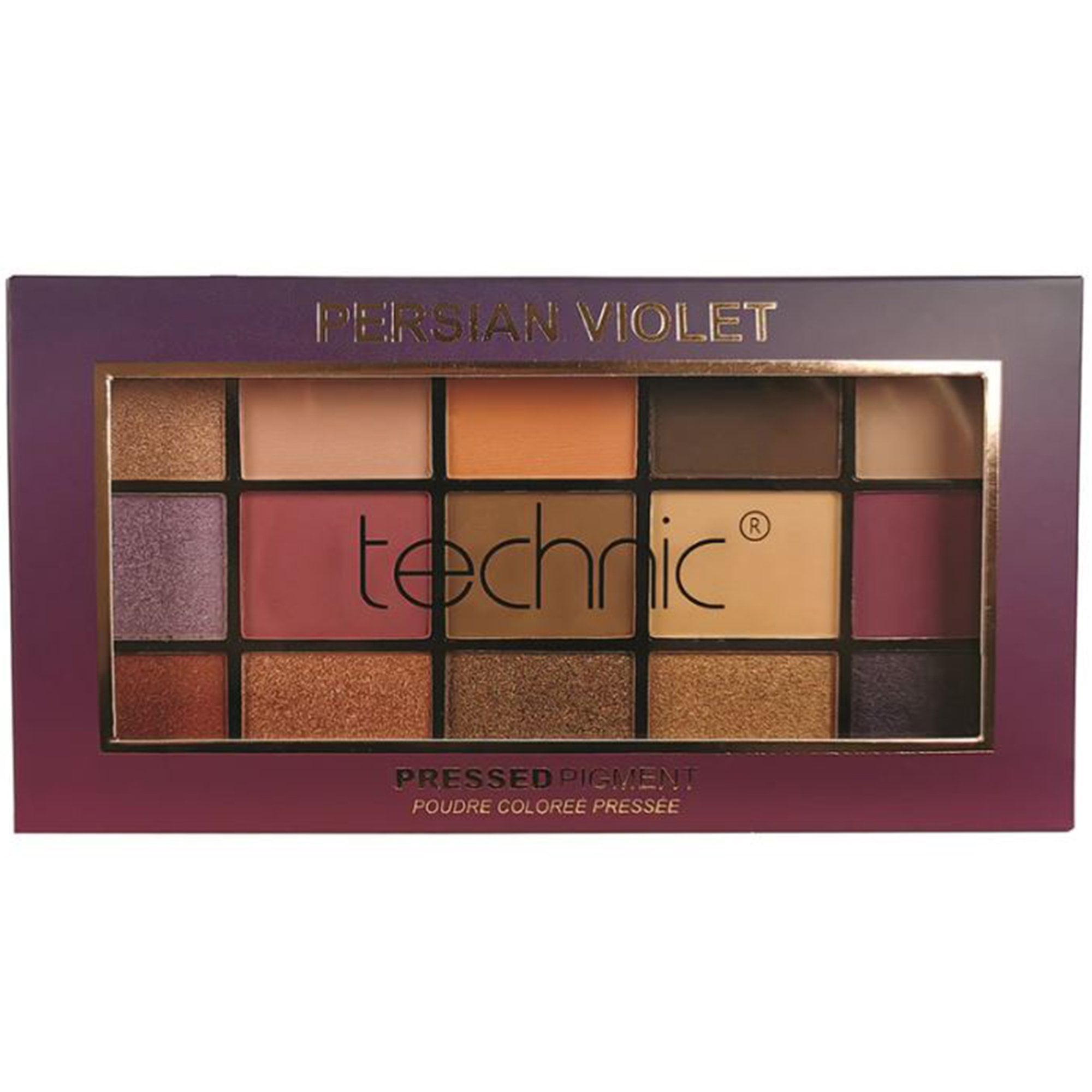 Technic 15 Pressed Pigments - Persian Violet Palette