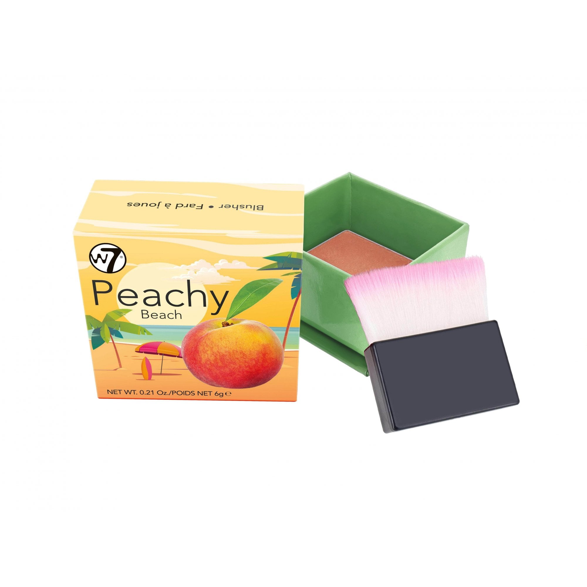 w7 Peachy W Blusher 6.0g Box