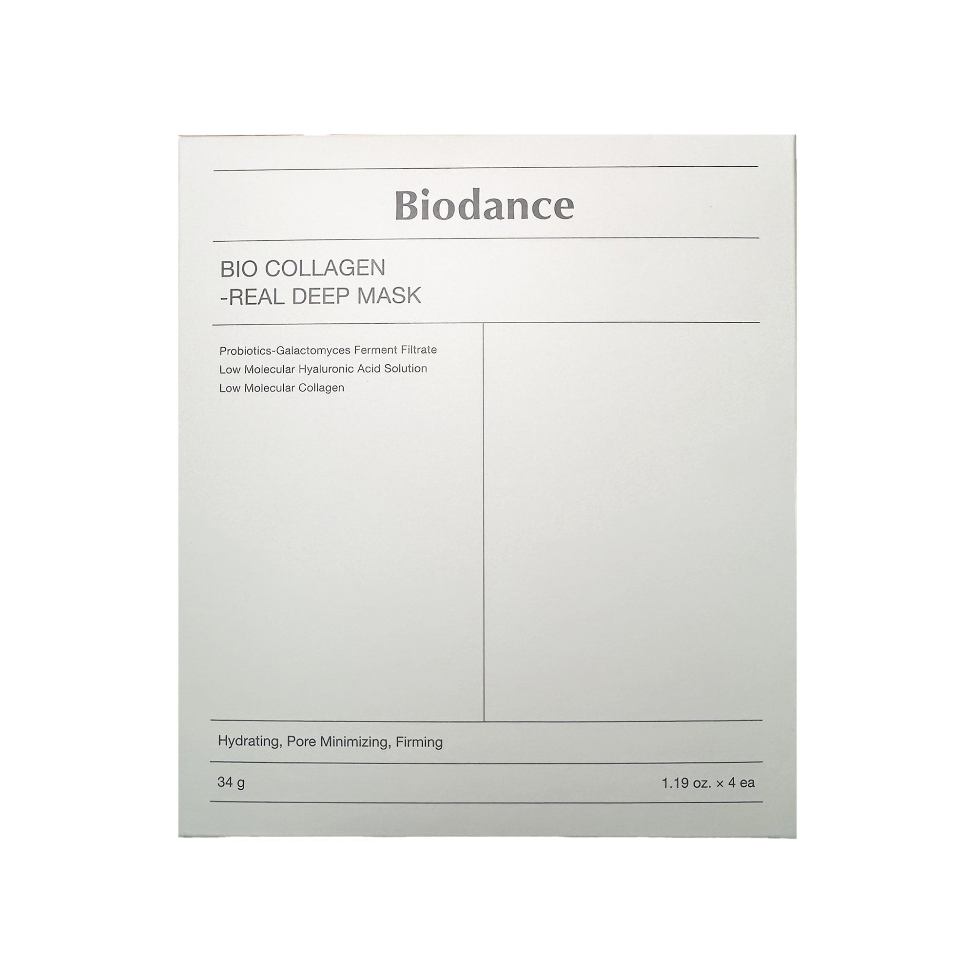 Biodance Bio-Collagen Real Deep Sheet Face Mask 4pcs Sachets/Units