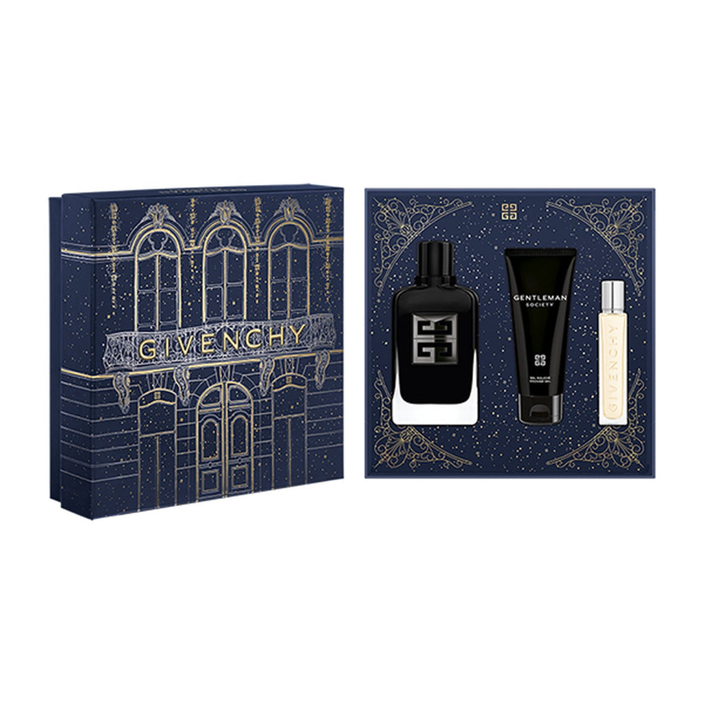 Givenchy Gentleman Society Extreme 100ml & Shower Gel 75ml, Travel Spray 12.5ml Gift Set
