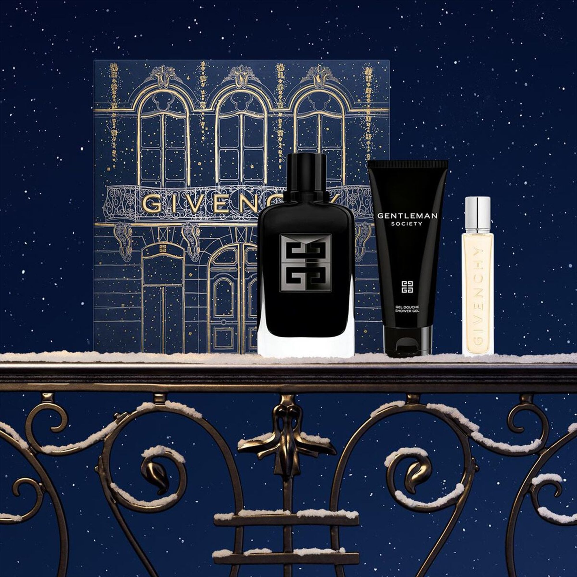 Givenchy Gentleman Society Extreme 100ml & Shower Gel 75ml, Travel Spray 12.5ml Gift Set