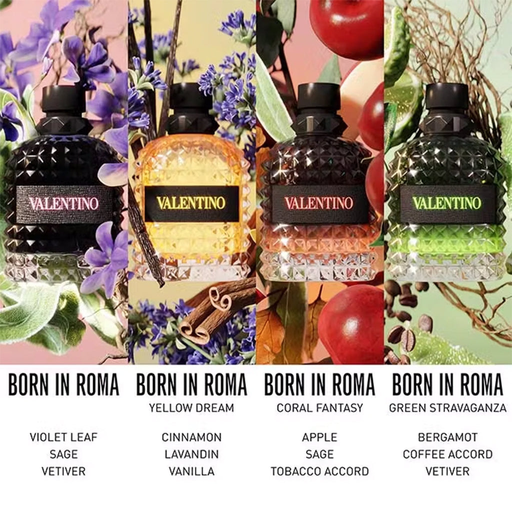 Valentino Uomo Born In Roma Green Stravaganza Eau De Toilette 100ml Spray