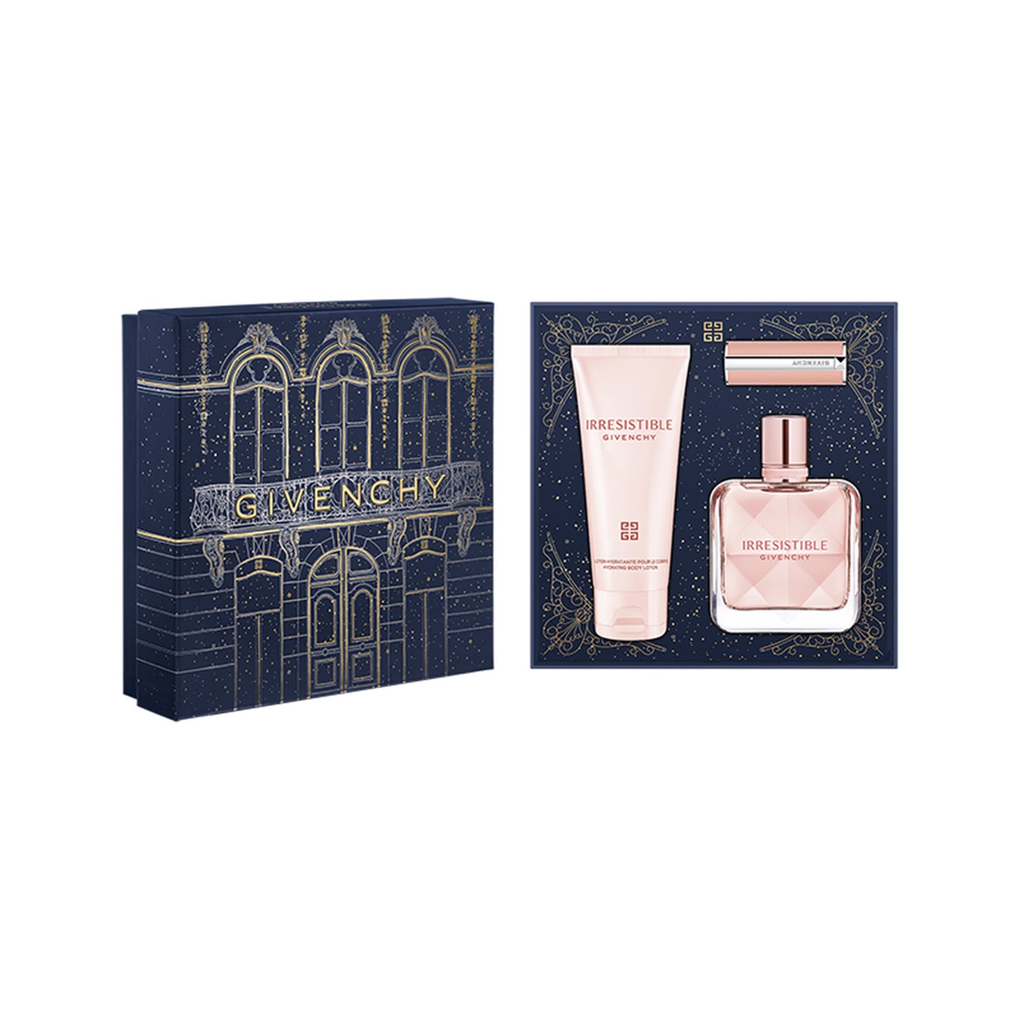 Givenchy Irresistible Eau de Parfum 50ml, Body Lotion 75ml & Mini Rose Perfecto Lipstick 01