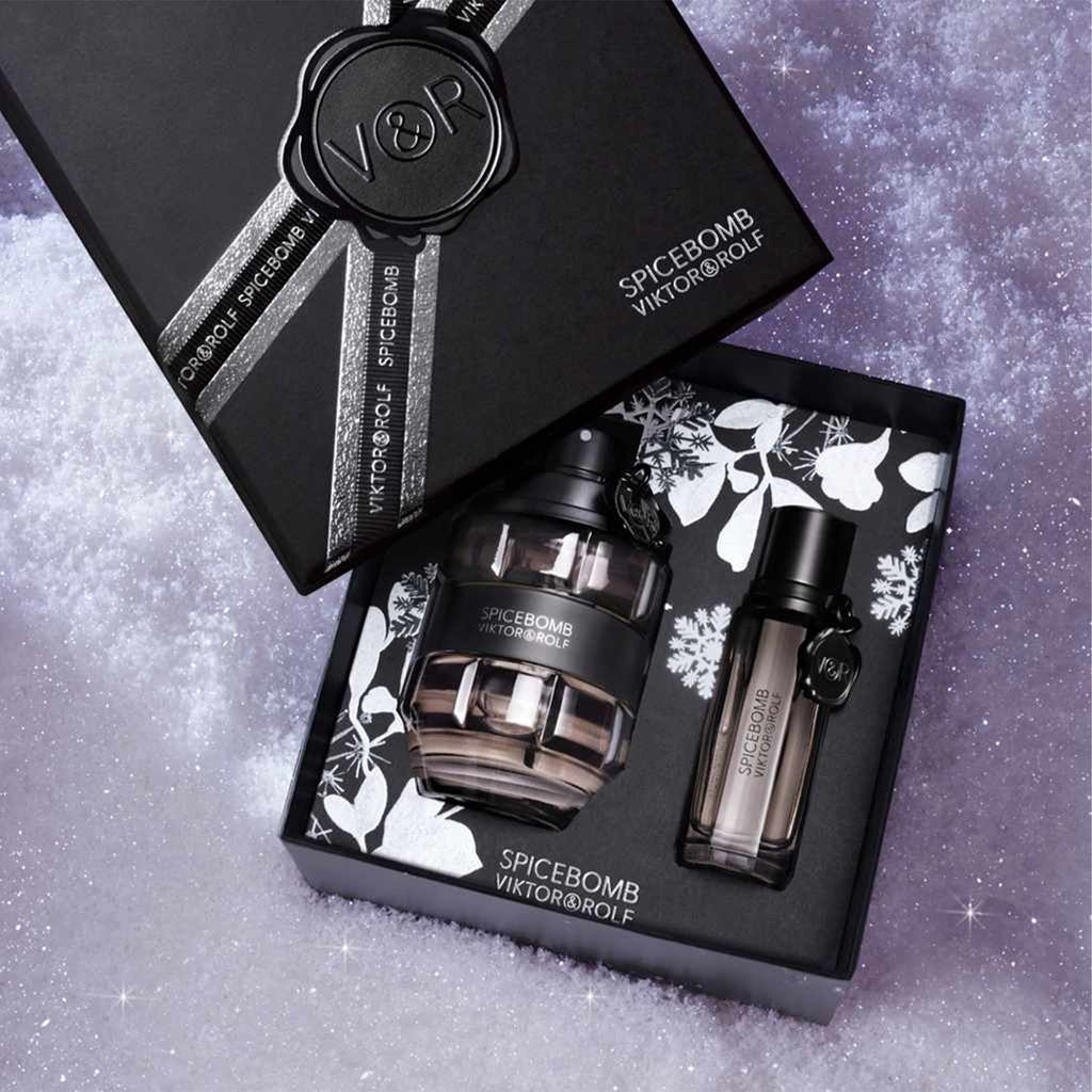 Viktor & Rolf Spicebomb Eau De Toilette 90ml & Travel Spray 20ml Gift Set