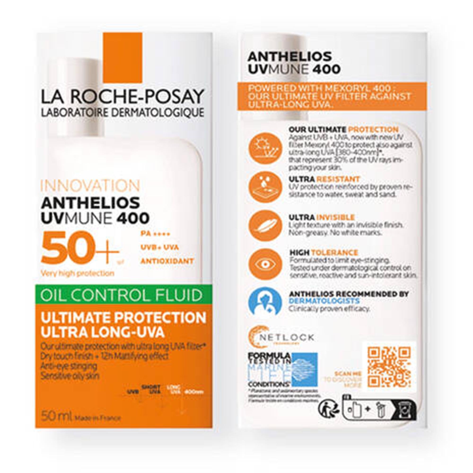 La Roche-Posay Anthelios UVmune 400 50+ Fluid Oil Control 50ml Bottle