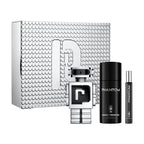Rabanne Phantom Eau De Toilette 100ml & Deodorant 150ml & Travel Spray 10ml Gift Set - Silver