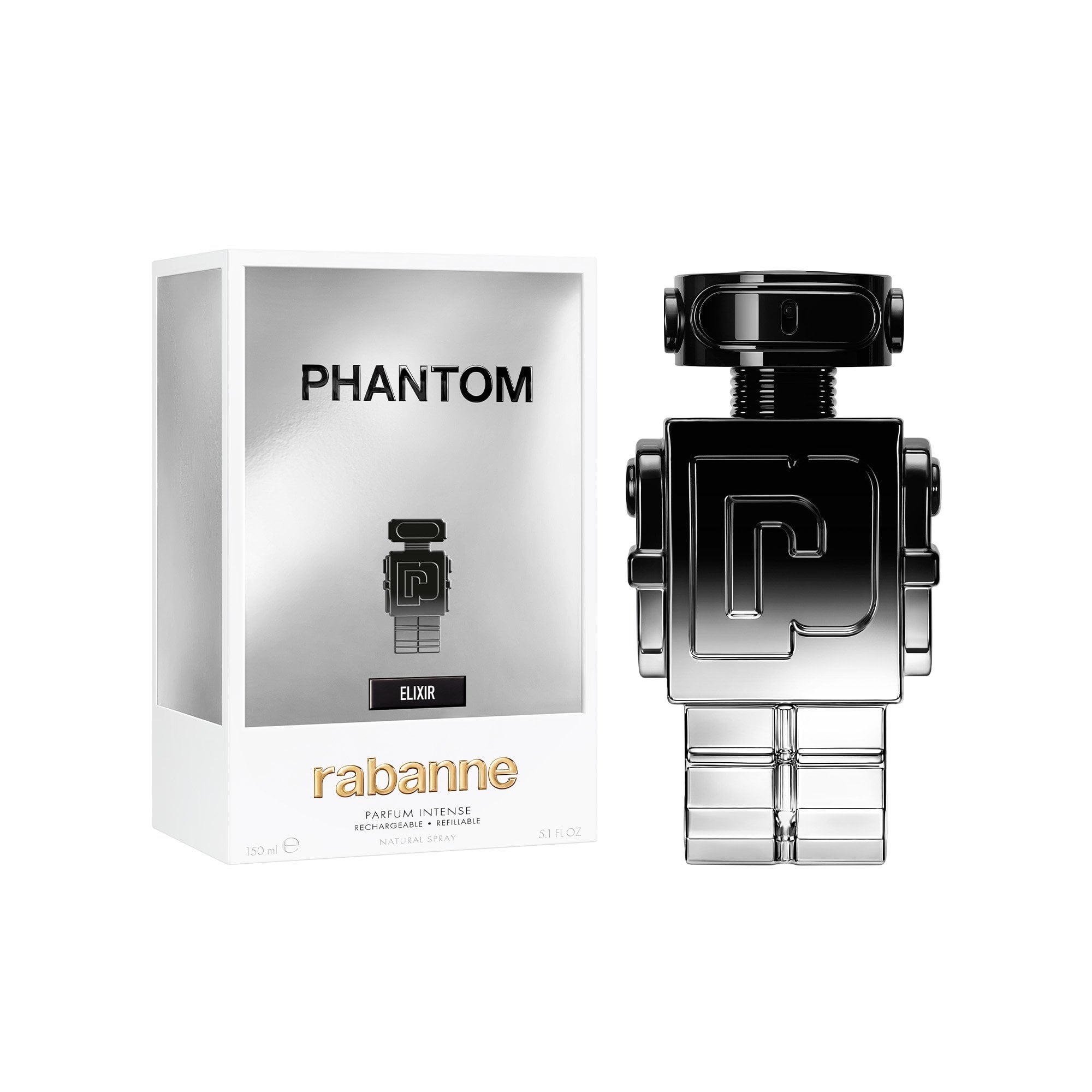Rabanne Phantom Elixir Parfum Intense 150ml Refillable Spray