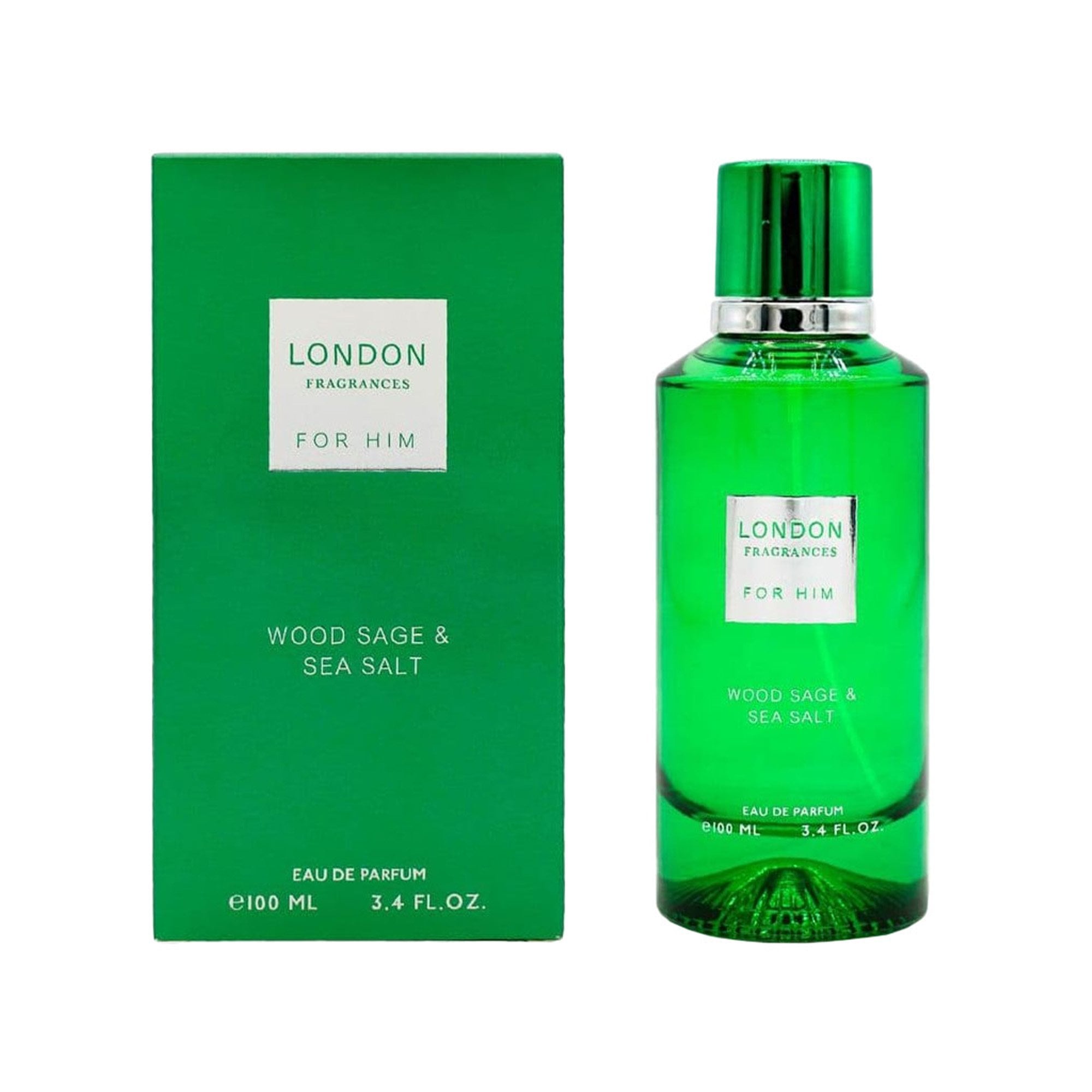 London Fragrances Wood Sage & Sea Salt Eau De Parfum 100ml Spray