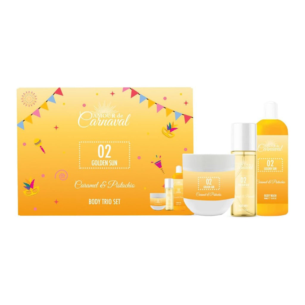 Amour de Carnaval 02 Golden Sun Caramel & Pistachio Gift Set