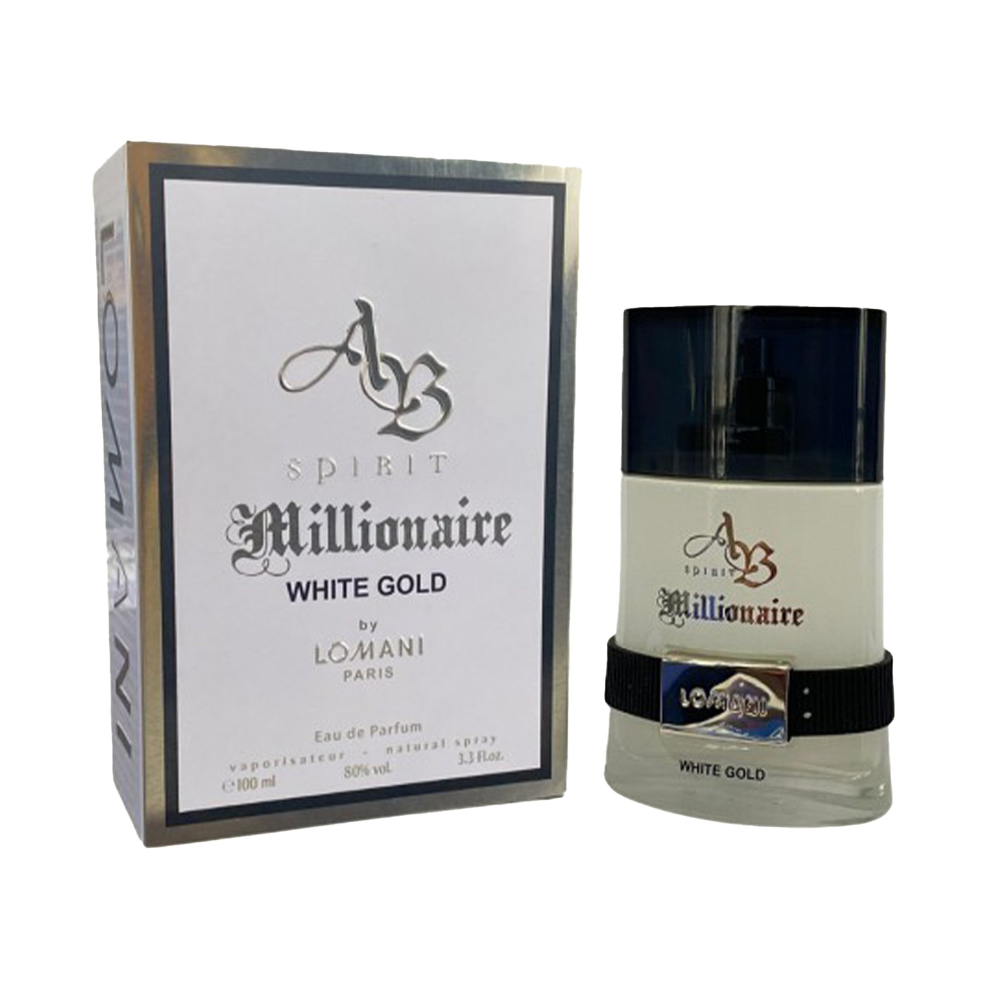 Lomani AB Spirit Millionaire White Gold Eau De Parfum 100ml Spray