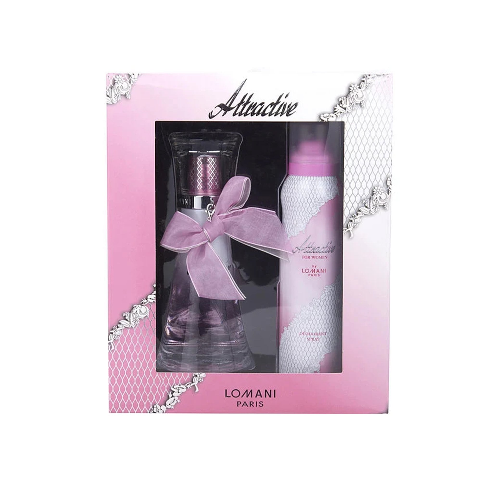 Lomani Attractive Eau De Parfum 100ml & Body Lotion 100ml Gift Set