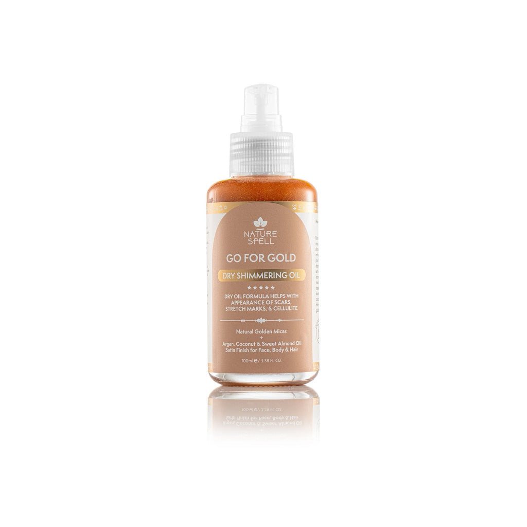 Nature Spell Go For Gold Dry Shimmering Oil 100ml Pump