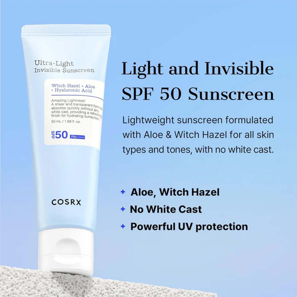 COSRX Ulta Light Invisible Suncream 50ml Tube