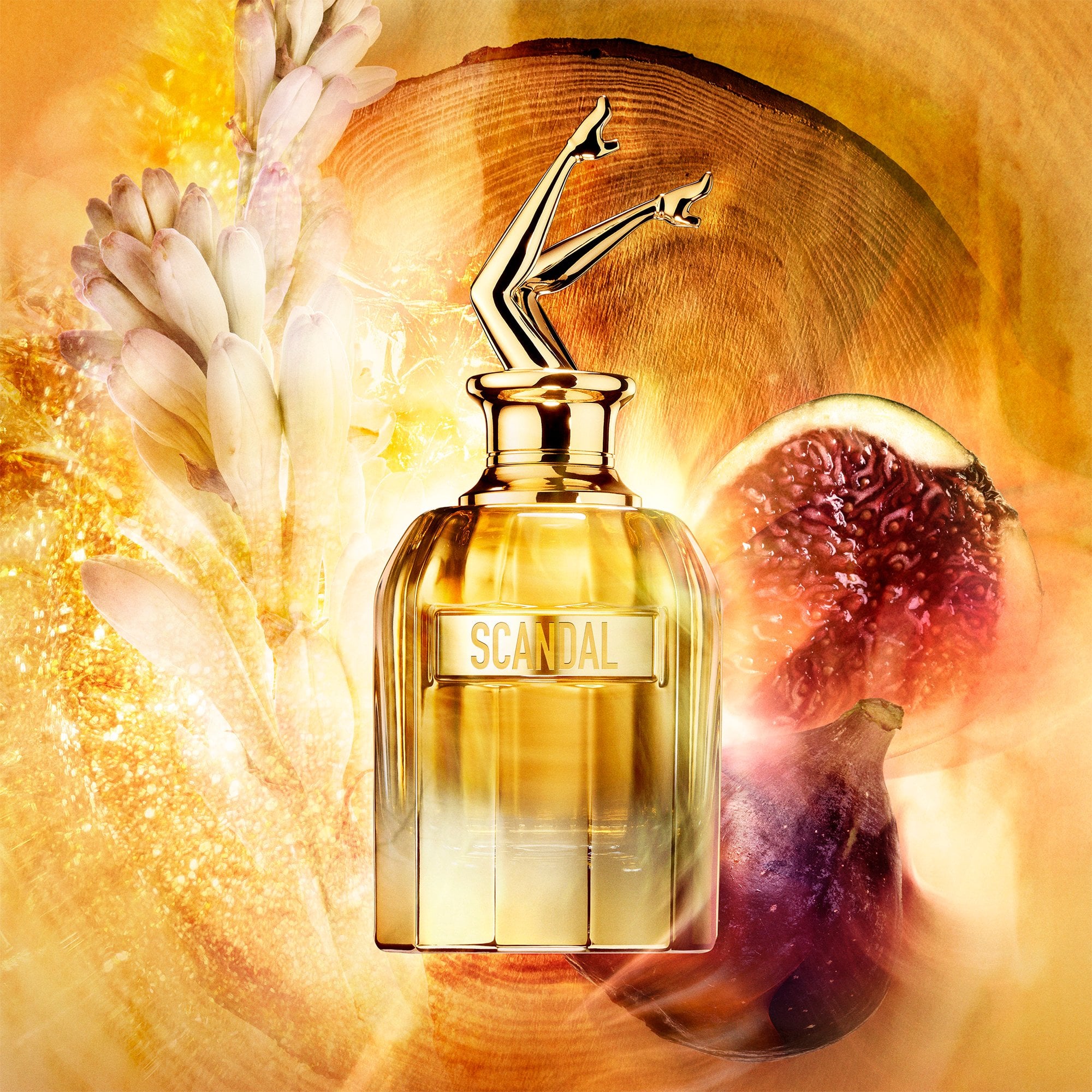 Jean Paul Gaultier Scandal Absolu Eau De Parfum 80ml & Travel Spray 10ml & Body Lotion 75ml Gift Set