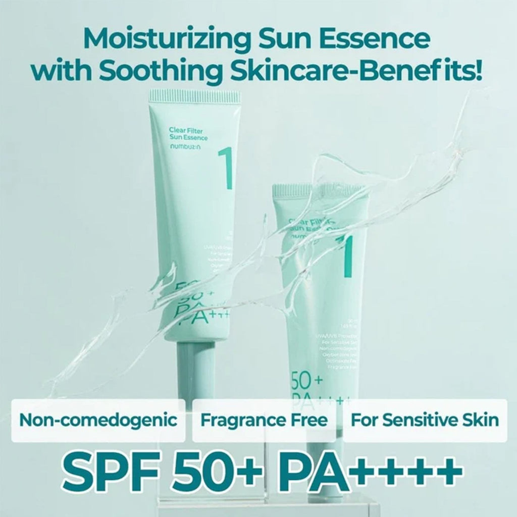Numbuzin Clear Filter Sun Essence 50ml Tube