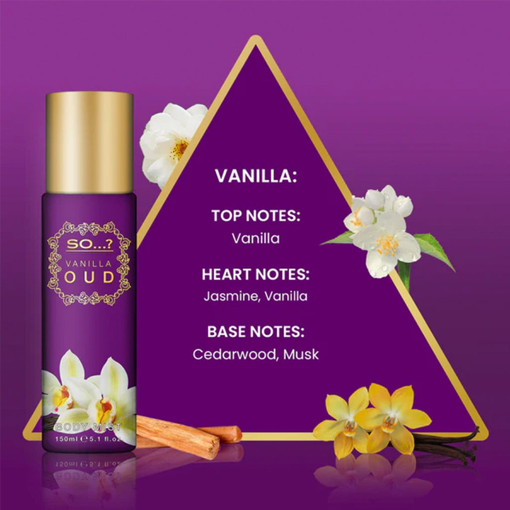 So...? Vanilla Oud Body Mist 150ml Spray