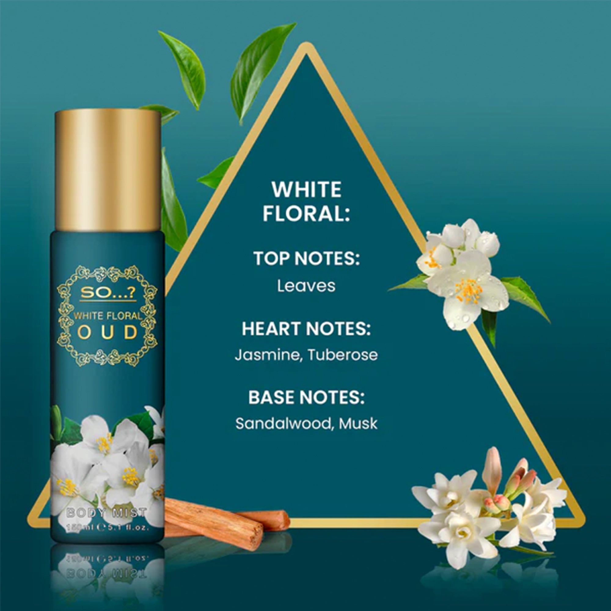 So...? White Floral Oud Body Mist 150ml Spray