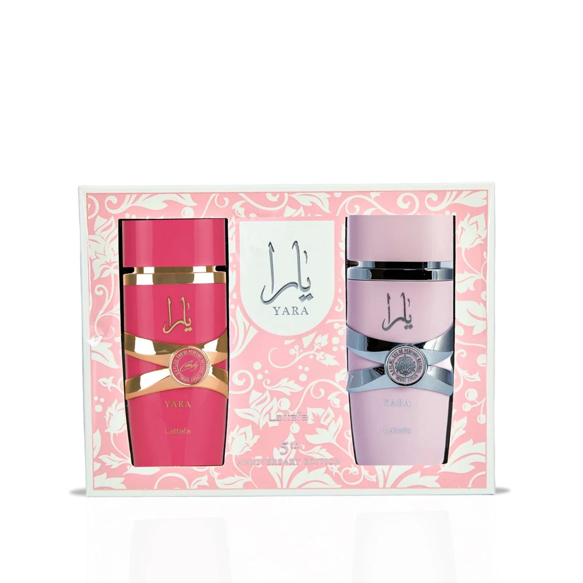 Lattafa 5th Anniversary Edition Yara 100ml & Yara Candy 100ml Eau De Parfum 100ml Gift Set