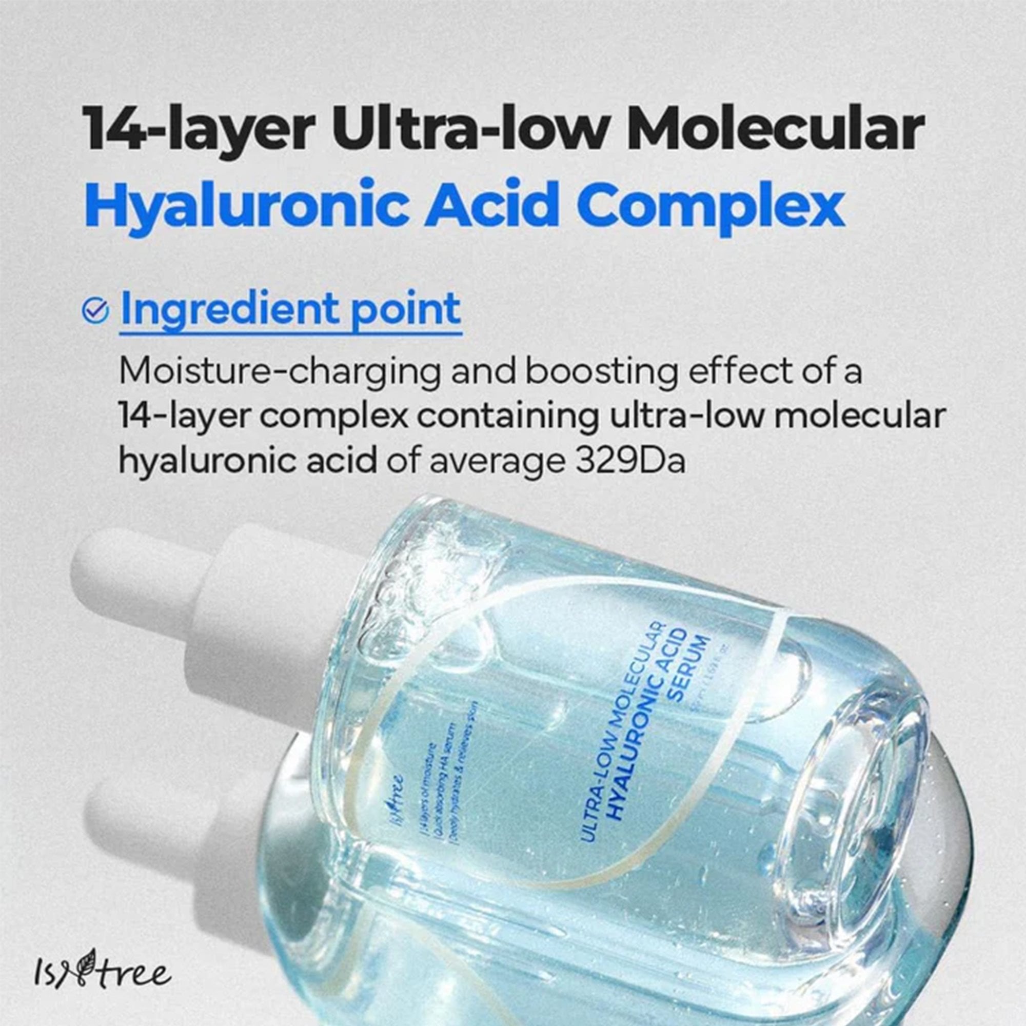 Isntree Ultra-Low Molecular Hyaluronic Acid Serum 50ml Pipette Bottle
