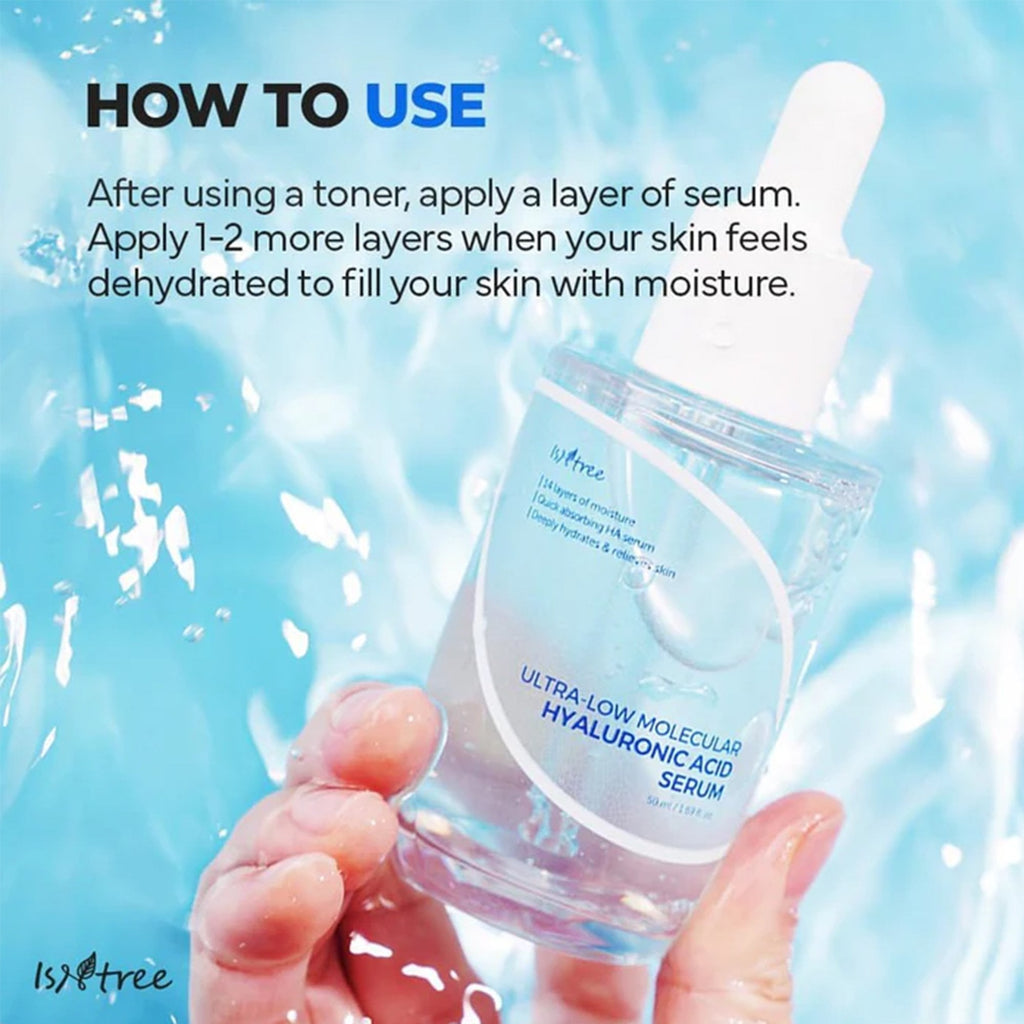 Isntree Ultra-Low Molecular Hyaluronic Acid Serum 50ml Pipette Bottle