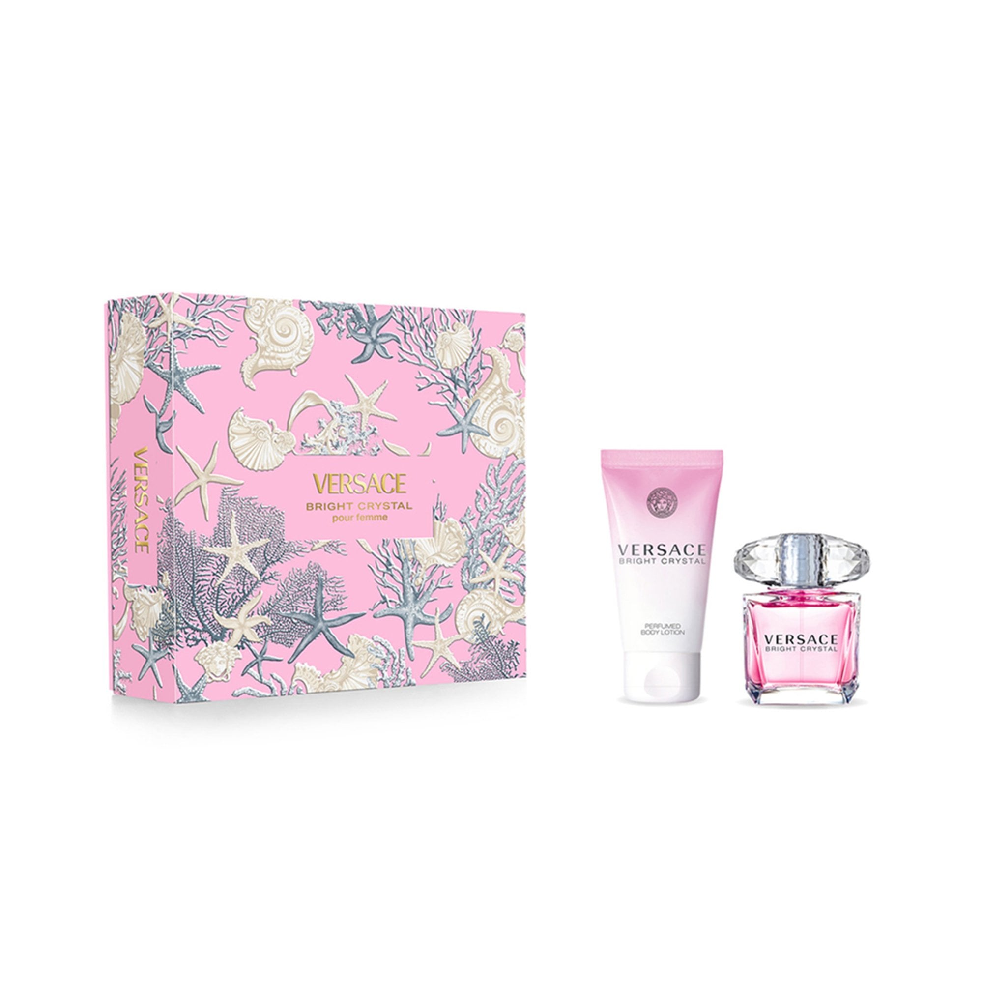 Versace Bright Crystal Eau De Toilette 30ml & Body Lotion 50ml Gift Set
