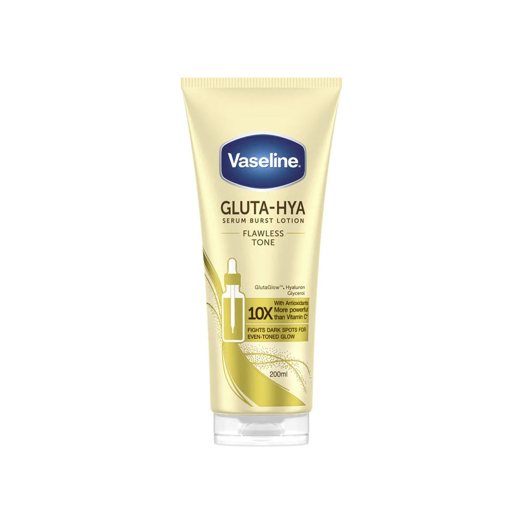 Vaseline Gluta-Hya Flawless Tone Serum Burst Lotion 200ml Tube