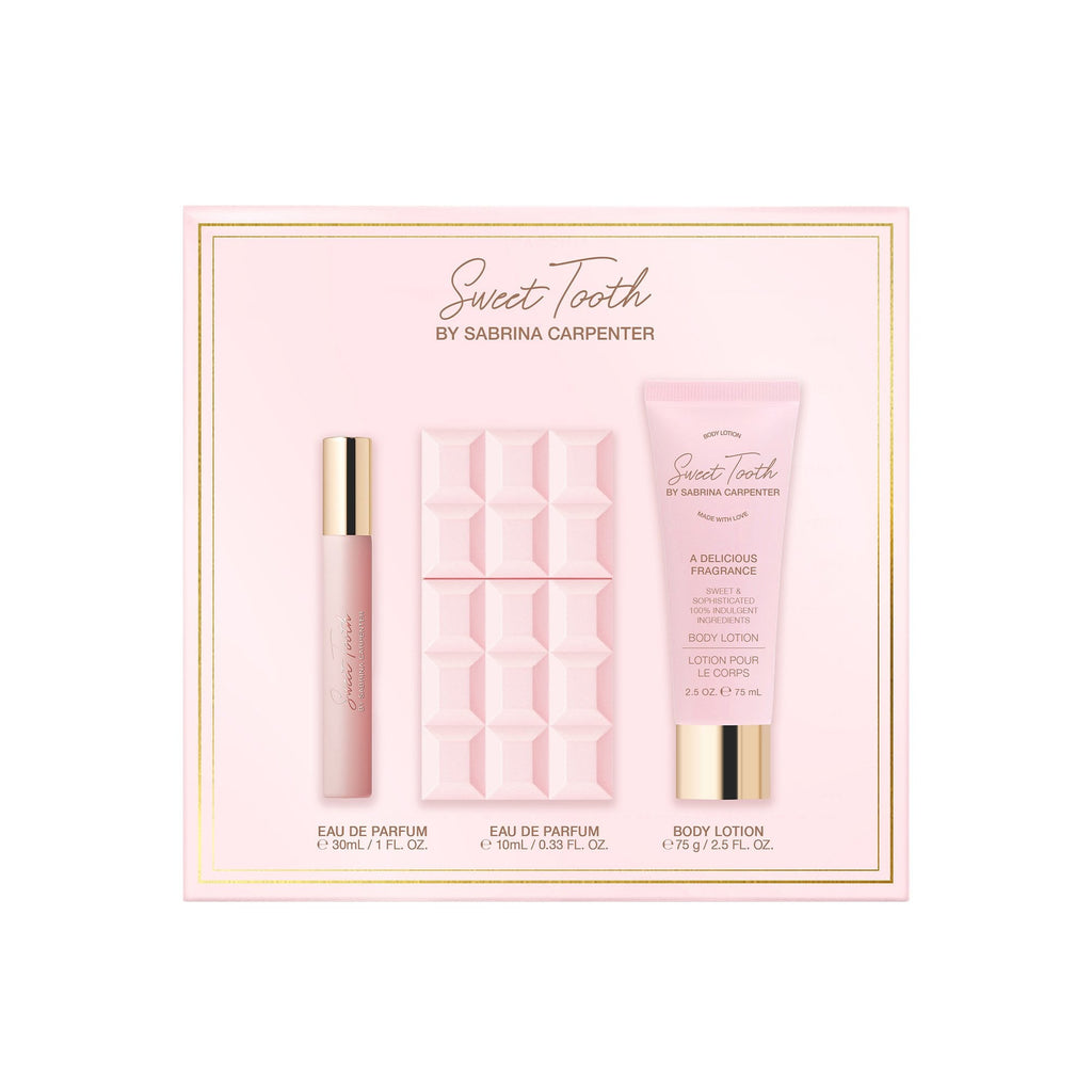 Sabrina Carpenter Sweet Tooth Eau De Parfum 30ml & Travel Spray 10ml & Body Lotion 75ml Gift Set