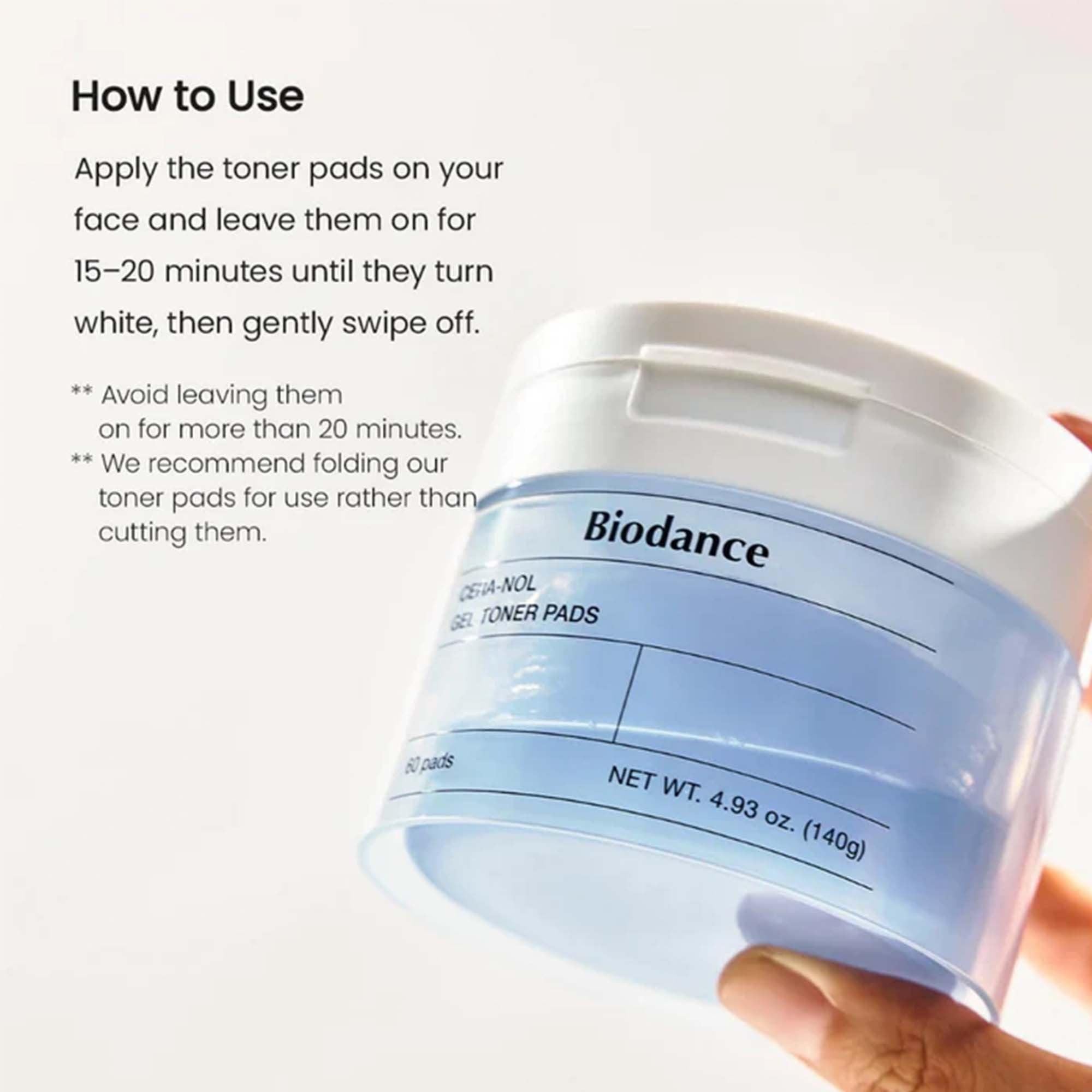 Biodance Hydro Cera-Nol Gel Toner Pad 60pcs Jar