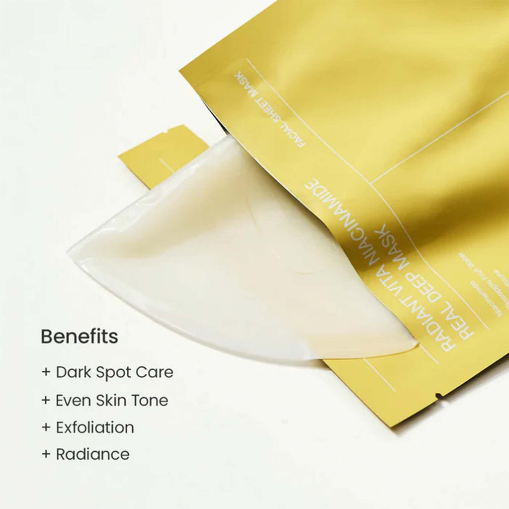Biodance Radiant Vita Niacinamide Sheet Face Mask 4pcs Sachets