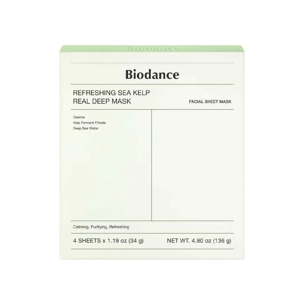 Biodance Refreshing Sea Kelp Sheet Face Mask 4pcs Sachets