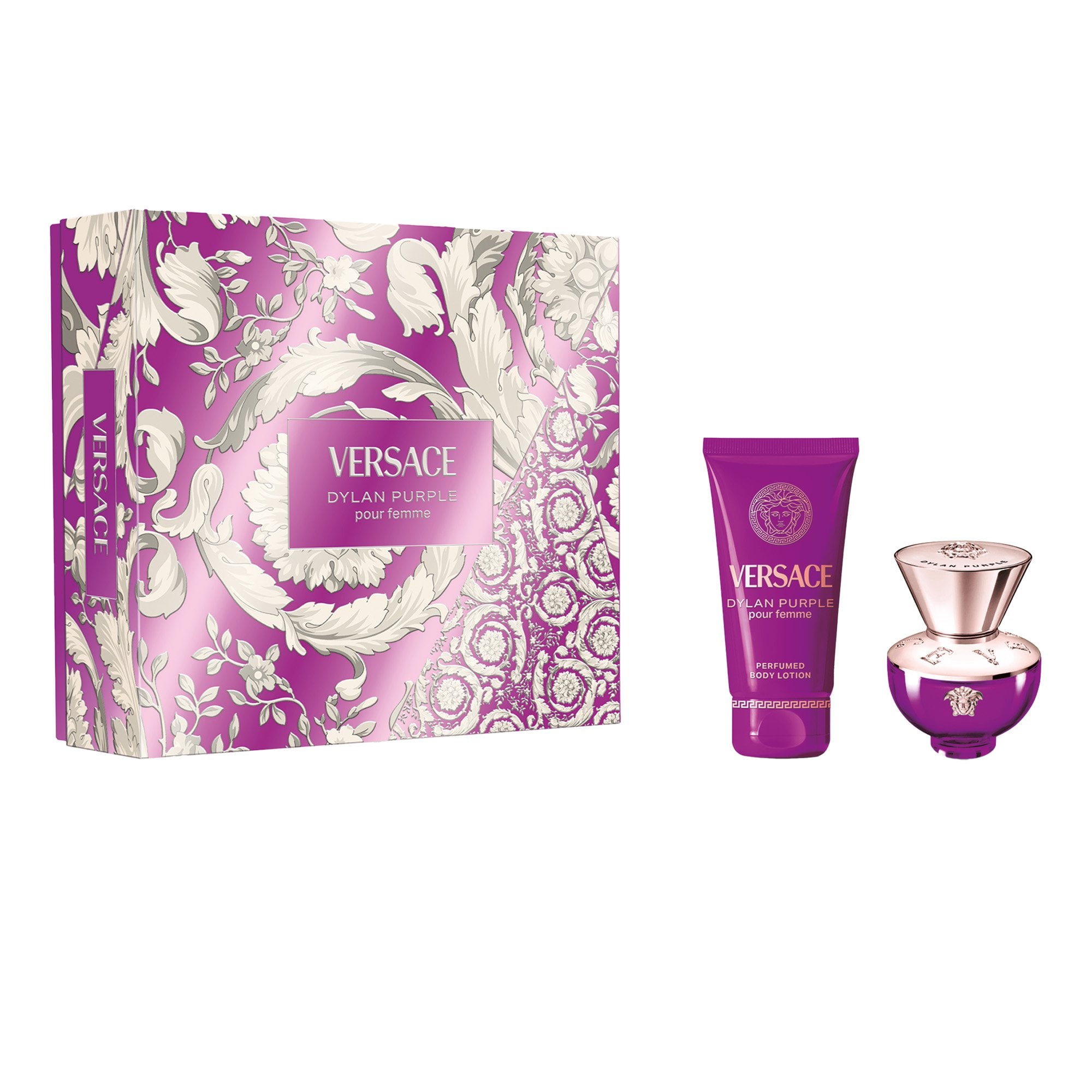 Versace Dylan Purple Eau De Parfum 30ml & Body Lotion 50ml Gift Set