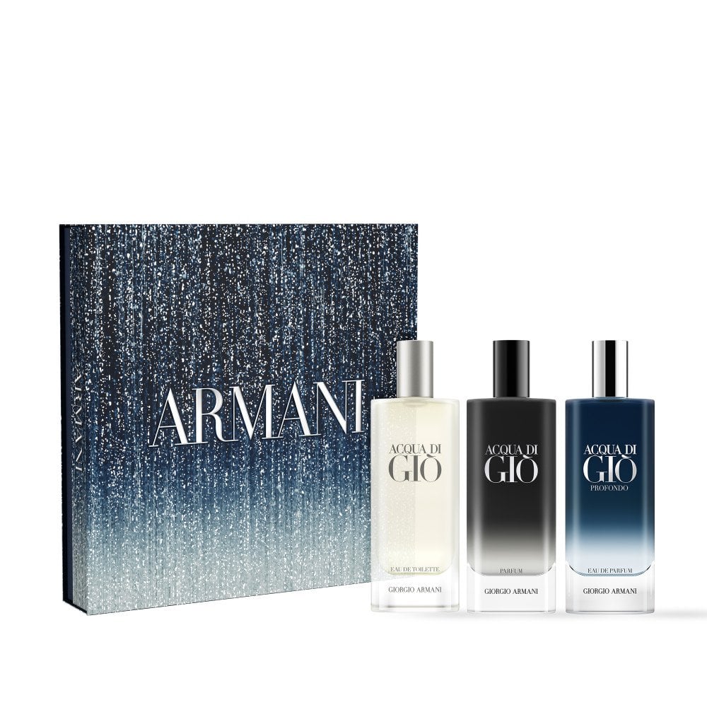 Giorgio Armani Acqua Di Gio Eau De Toilette 15ml & Eau De Parfum 15ml & Parfum 15ml Gift Set