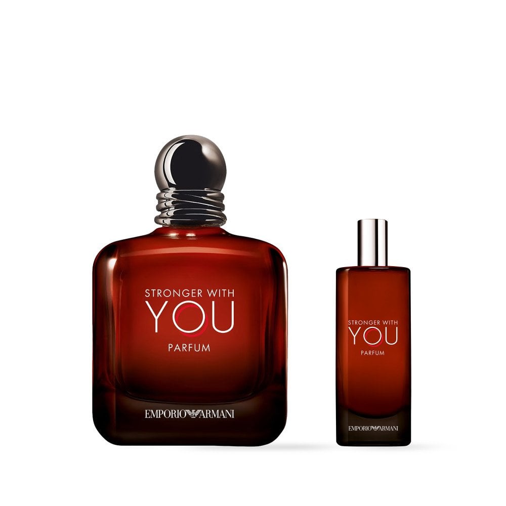 Armani Stronger With You Parfum 100ml & Travel Spray 15ml Gift Set