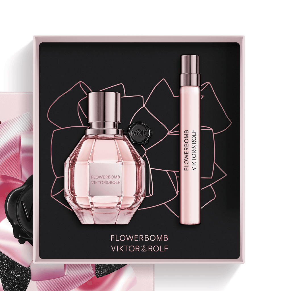 Viktor & Rolf Flowerbomb Eau De Parfum 50ml & Travel Spray 10ml Gift Set
