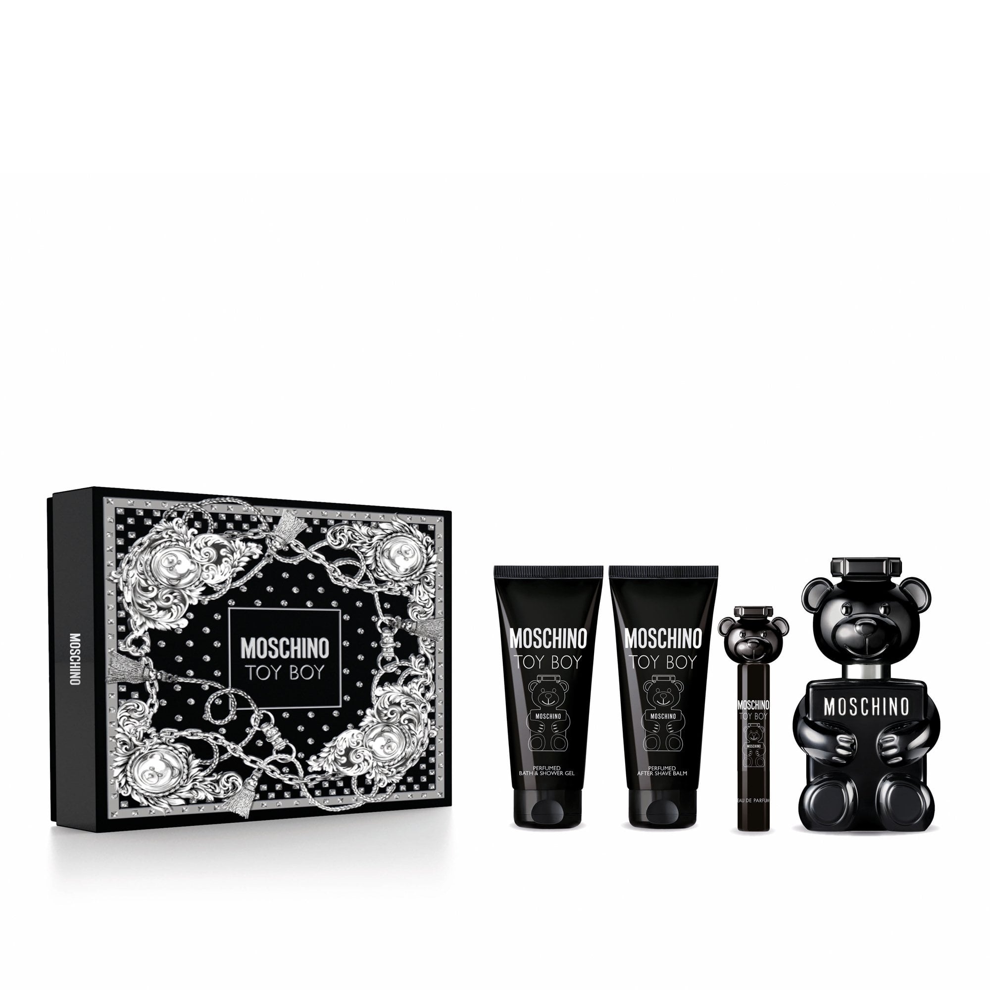 Toy Boy EDP 100ml & Travel Spray 10ml & Shower Gel 100ml & After Shave Balm 100ml Gift Set 25