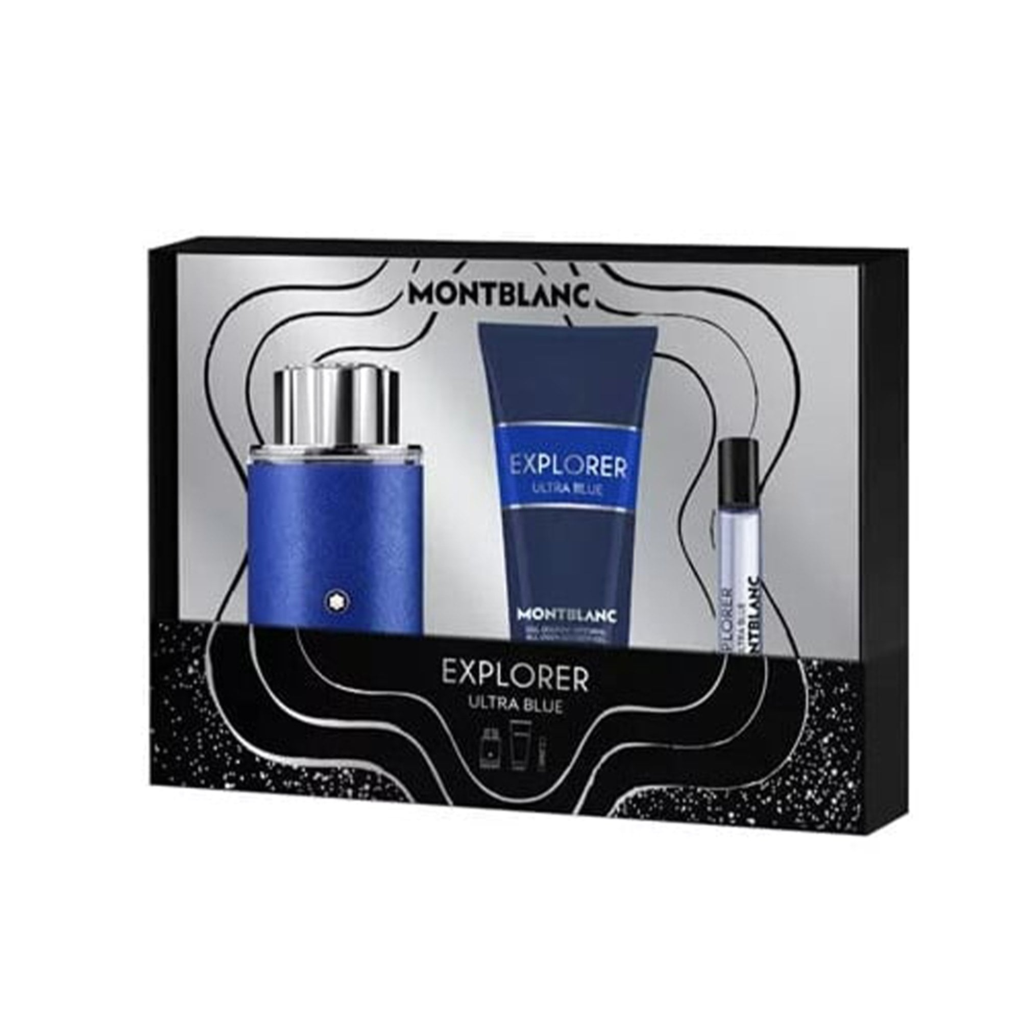 Explorer Ultra Blue Eau De Parfum 100ml & Travel Spray 7.5ml & Shower Gel 100ml Gift Set