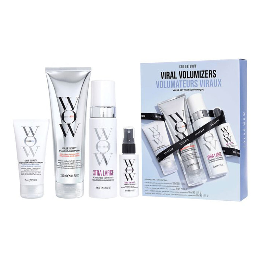 COLOR WOW Shampoo 250ml & Conditioner 250ml & Volumizer 195ml & Thicken + Lift Spray 50ml Gift Set