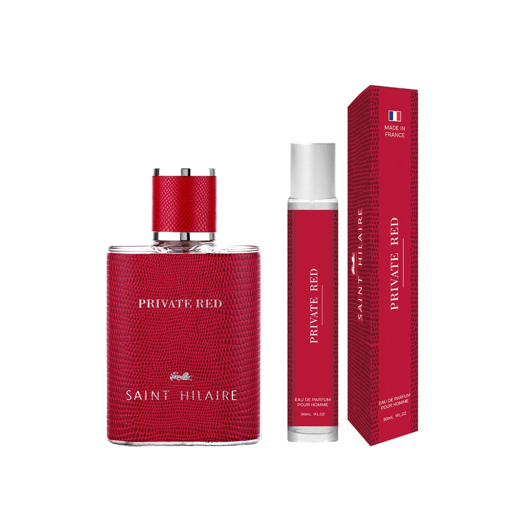 Saint Hilaire Private Red Eau De Parfum 100ml & Eau De Parfum 30ml & Travel Case Gift Set