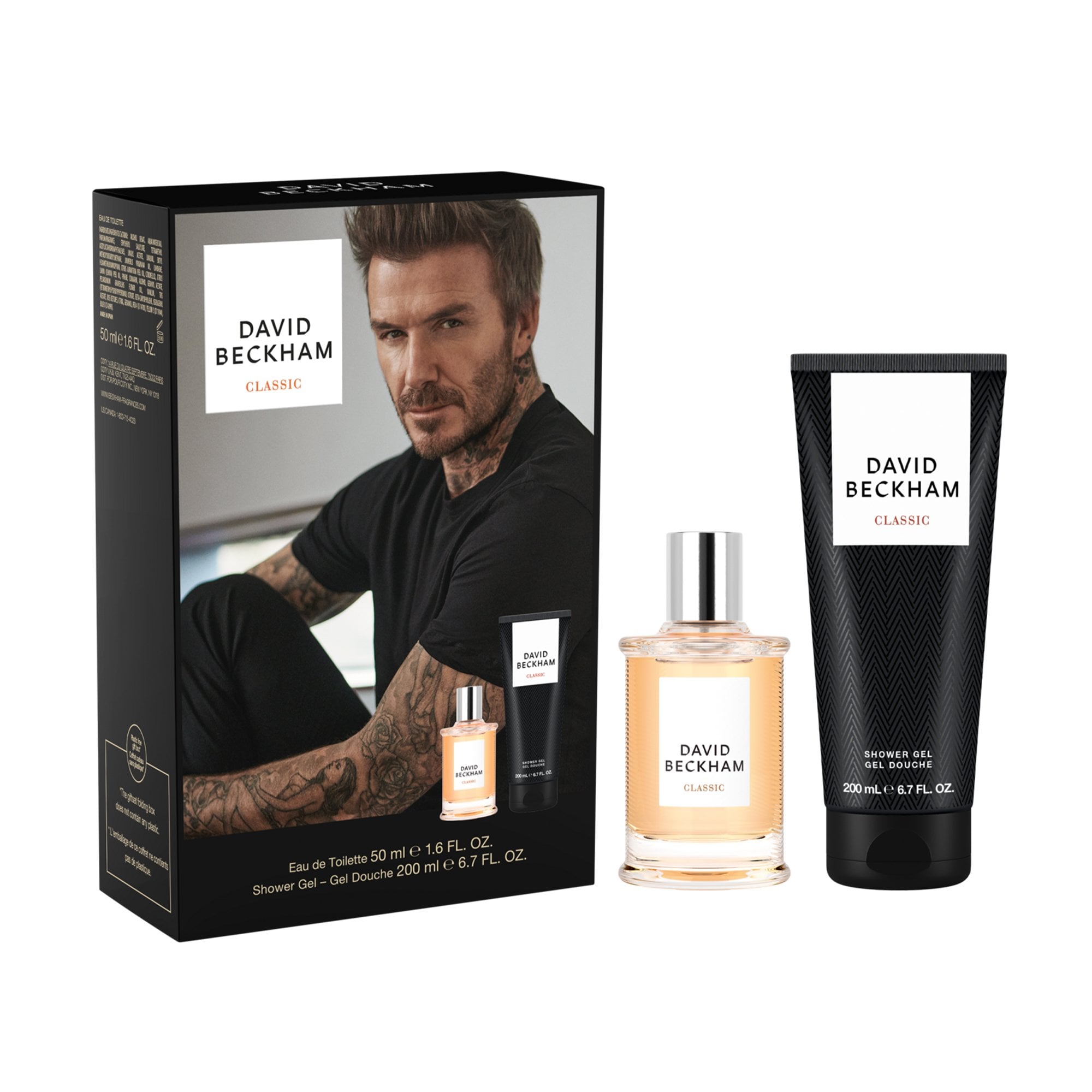 David Beckham Classic Eau De Toilette 50ml & Shower Gel 200ml Gift Set
