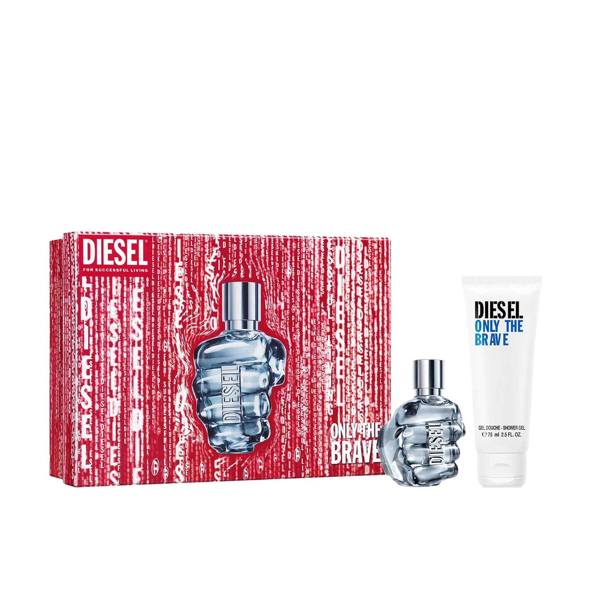 Diesel Only The Brave Eau De Toilette 35ml & Shower Gel 75ml Gift Set