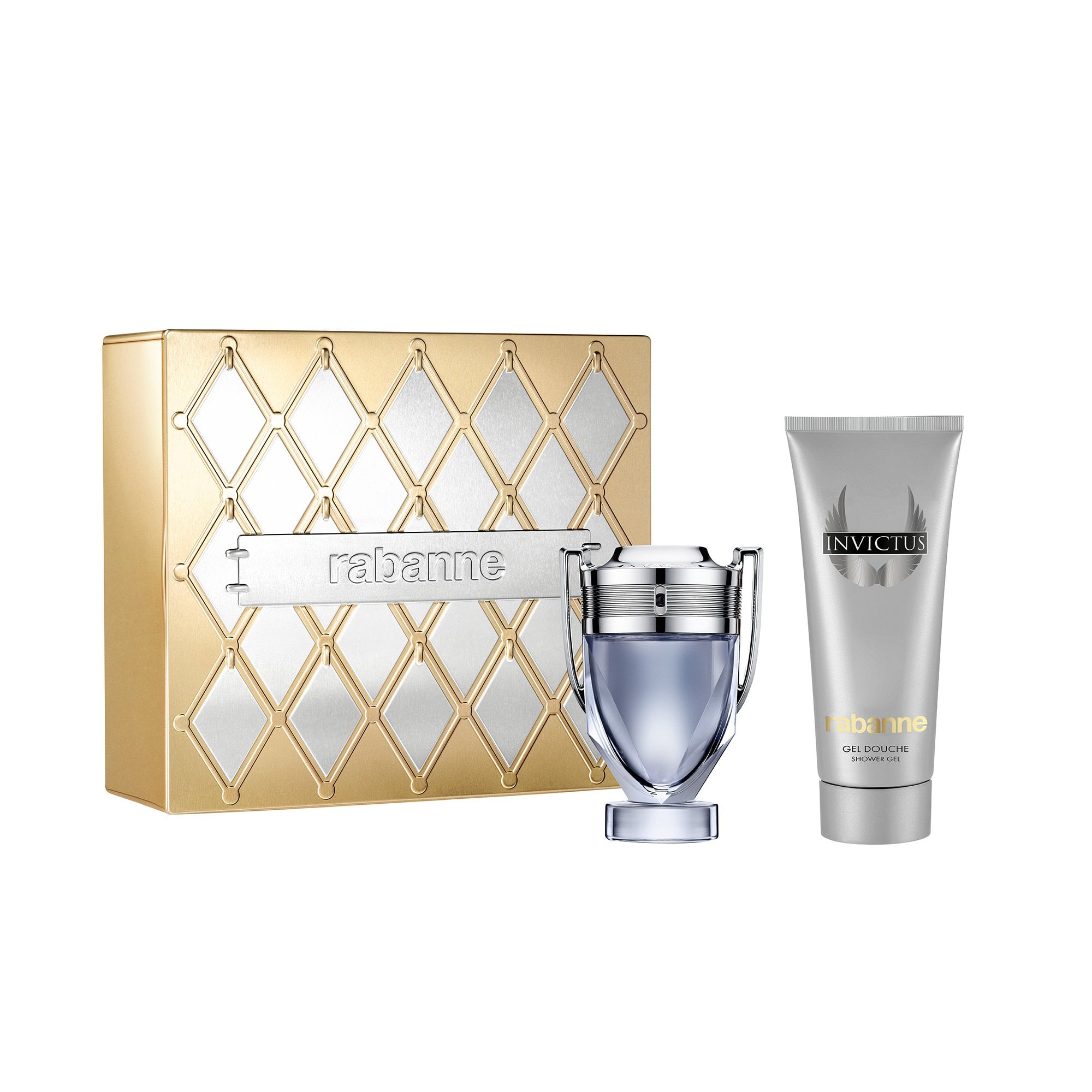Rabanne Invictus Eau De Toilette 50ml & Shower Gel 100ml Gift Set