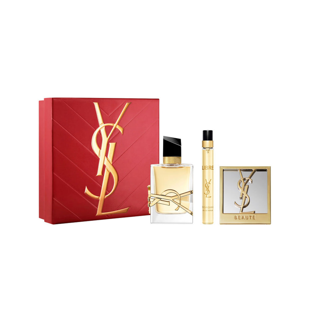 YSL Libre Eau De Parfum 50ml & Travel Spray 10ml & Mirror Gift Set
