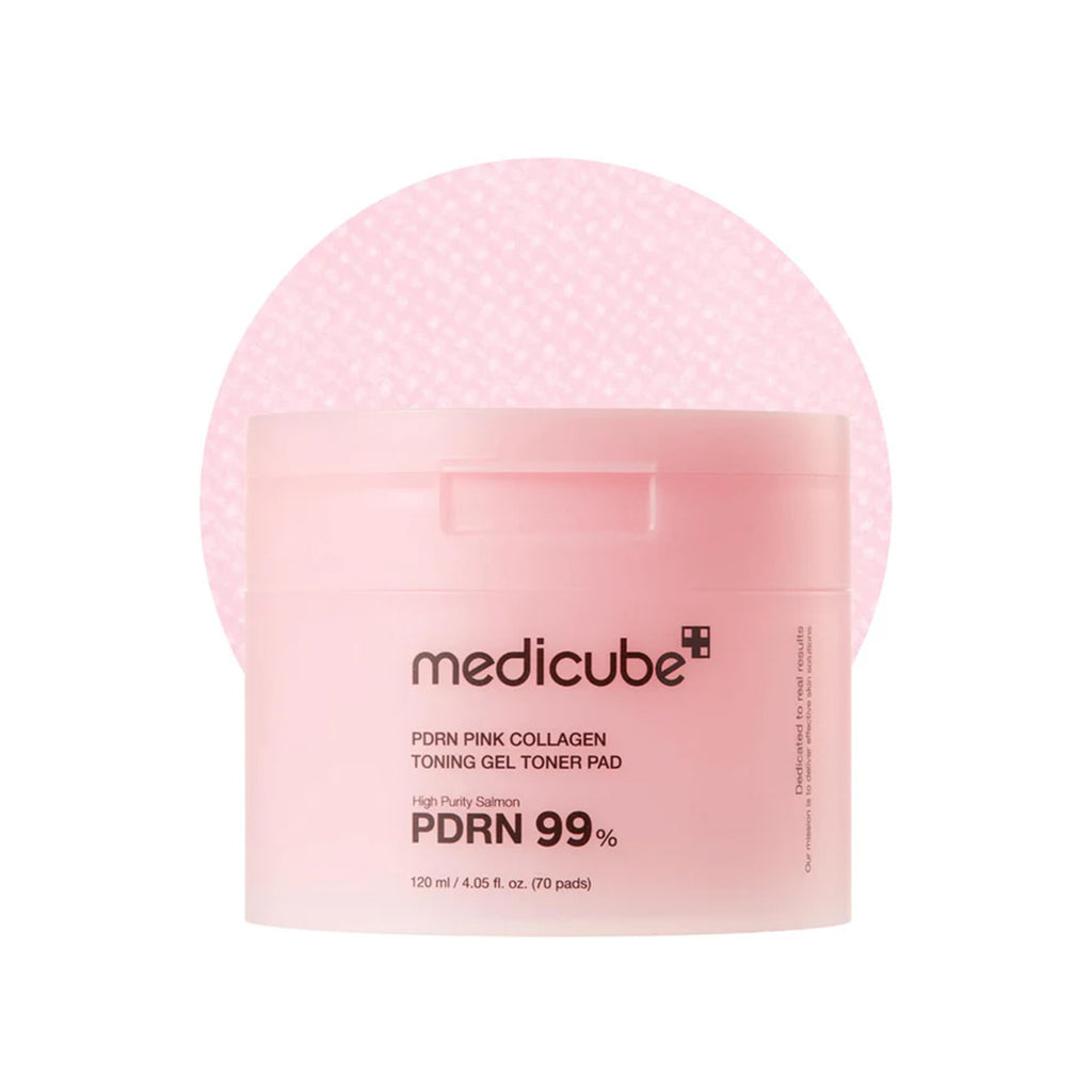 Medicube PDRN Pink Collagen Gel Toner Pad 70pcs Tub